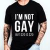 Im Not Gay But 20 Is 20 Funny Mens T Shirt Streetwear Short Sleeve Tees Lesbian Gay Pride Birthdays Party Gifts Male Tshirt