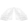 Premium-Magazine Organizer A5 Acrylic Brochure Display Stand Rack Flyer Holder 2Pcs Plastic Literature Rack Document Storage