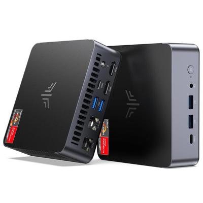 NiPoGi Mini PC AMD Ryzen 7 8745HS(8C/16T, až 4,9 GHz), RAM 16 GB DDR5 ROM 512 GB SSD, Čtyřnásobný 4K displej, 2x HDMI, DP, WiFi 6