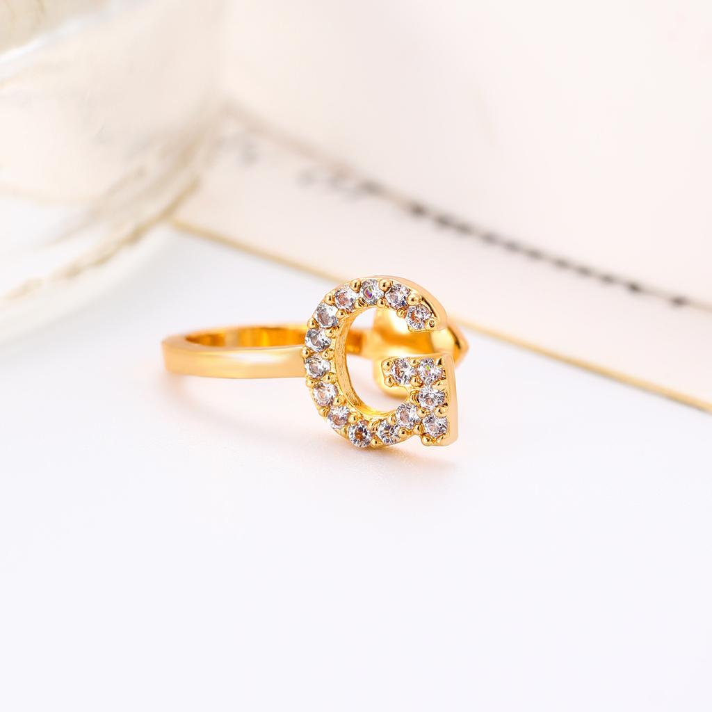 Advanced Temperament 26 English Letter Ear Clip Simple U No Ear Hole Earrings For Women