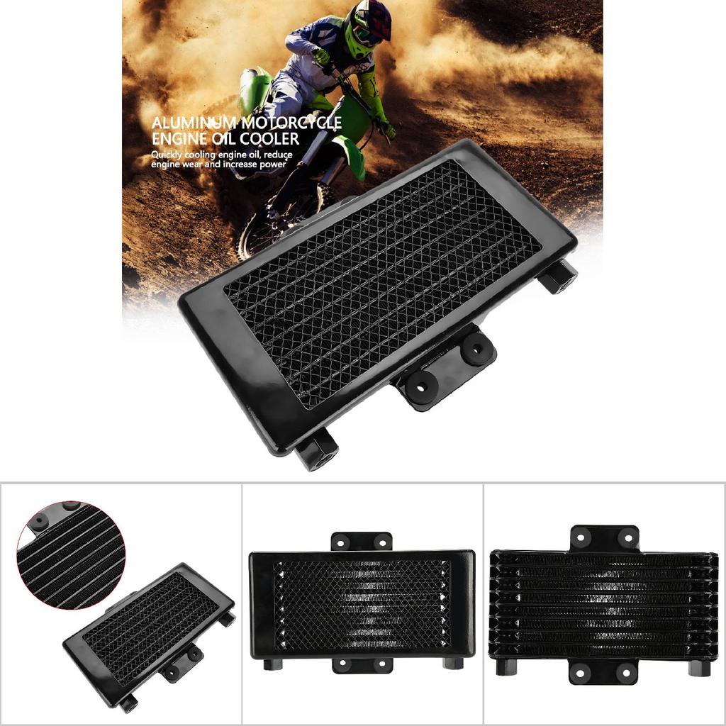 Upgrade 125ml Motorcycle Engine Oil Cooler Cooling   for 125 -250  Aluminum Black
