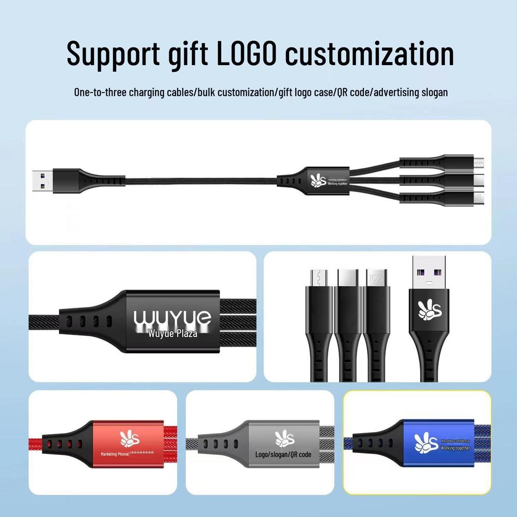 Huawei 66W Fast Charge 3-in-1 Nylon Braided Cable