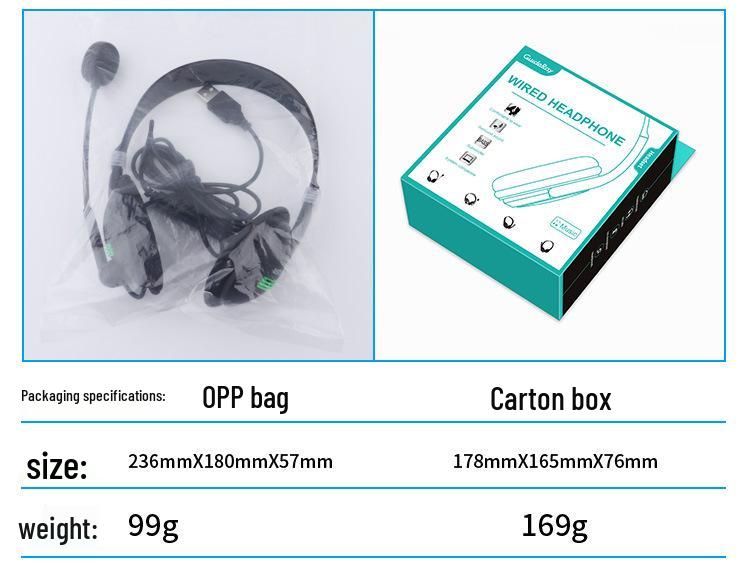 Universal USB Wired Over-Ear Gaming and Music Headset