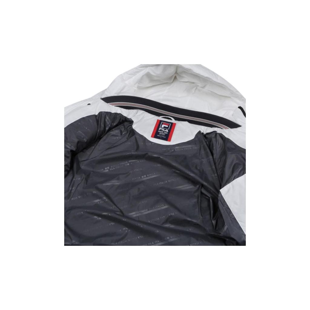 FILA Long Warm Hooded Down Jacket Unisex outerwear White FS2DJC4002X-OWH