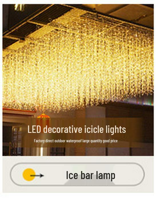 Colorful LED Star Moon Curtain String Lights for Bedroom Decoration