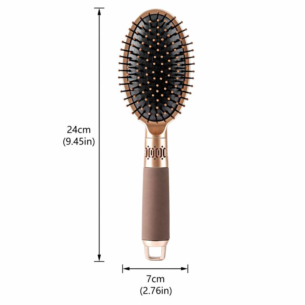 Gasbag Cushion Detangling Brush Oval Shape Massaging Hairbrush Salon Use Oval Hair Comb  Home Use