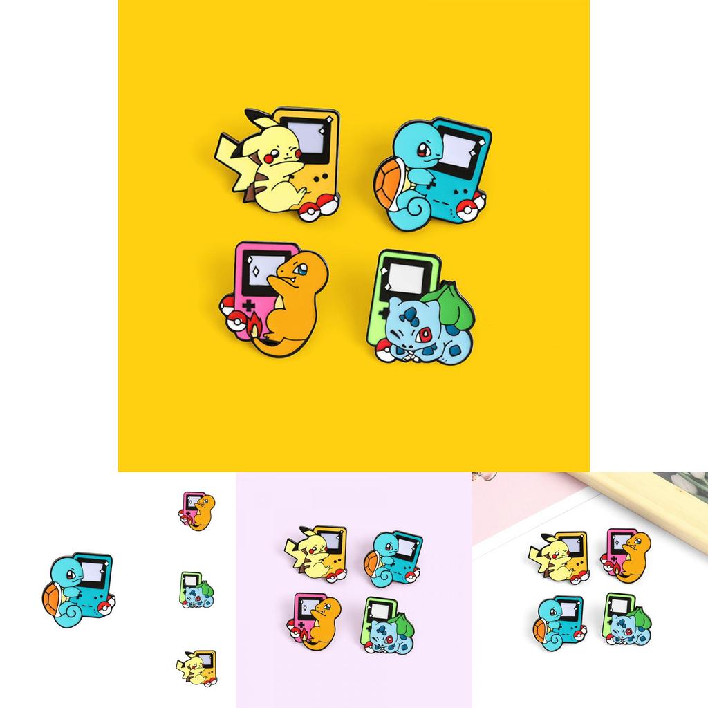 Charming Cartoon Character Brooch Stunning Alloy Design For Game Console Lovers