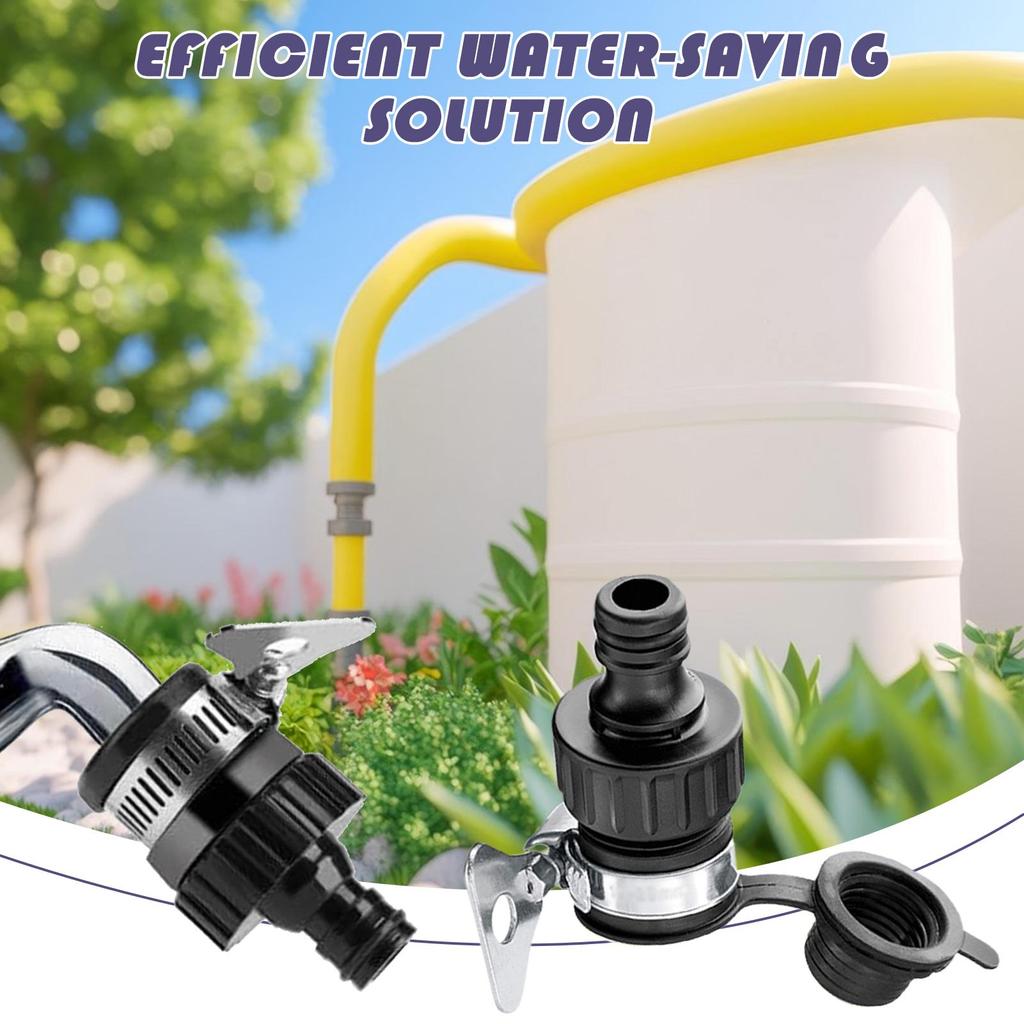 Universeller Wasserhahn-Adapter Kunststoff-Schlauchanschluss Schnellkupplungsanschluss Wasserhahn für Autowäsche Gartenbewässerung Langlebig