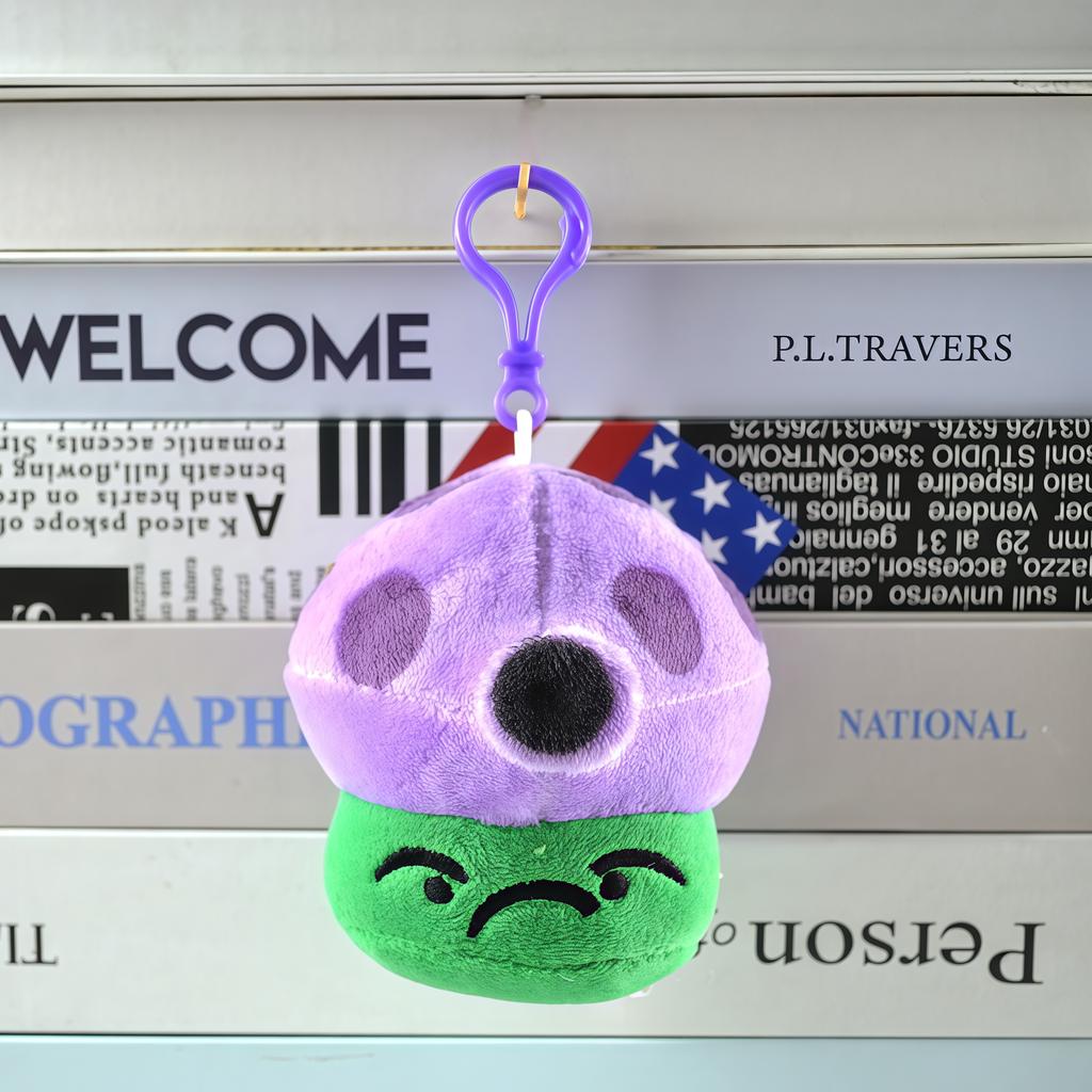 2025 New Style Plants vs Zombies Plush Pendant Cute SunFlower Peashooter Chomper Bag Keychain Decoration Stuffed Doll Kids Gift
