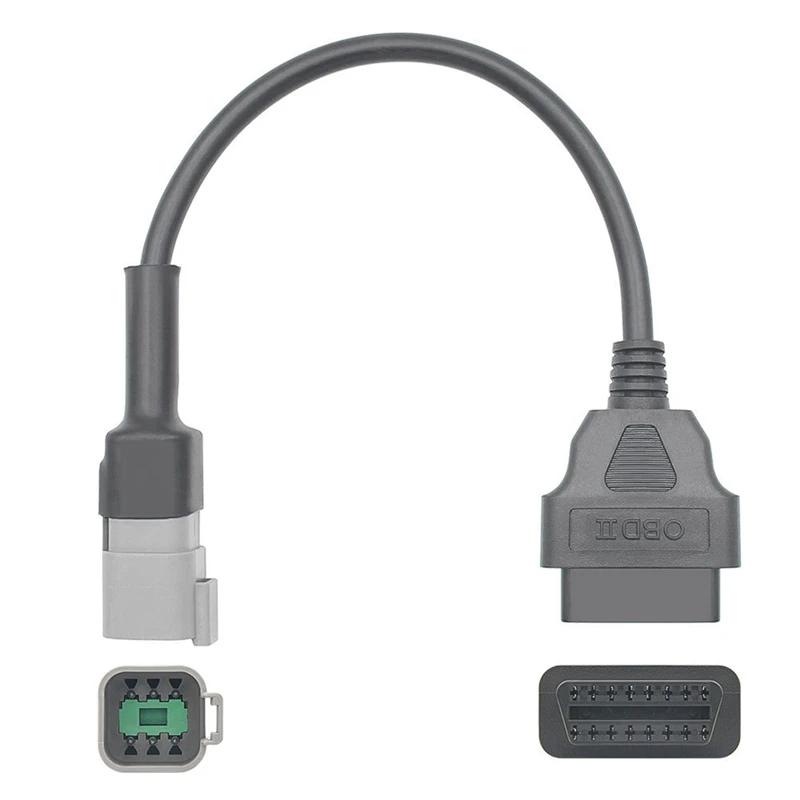 6PIN Naar 16PIN Diagnostische OBD2 Kabel Adapter, OBDII Scanner Vervanging Voor CAN AM Moto ATV UTV Motorfiets Fiets Gereedschap Duurzaam