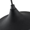 Crystal Pendant Light - Modern Black Hanging Ceiling Lamp with Sparkling Crystals, Decorative Lighting for Dining Room