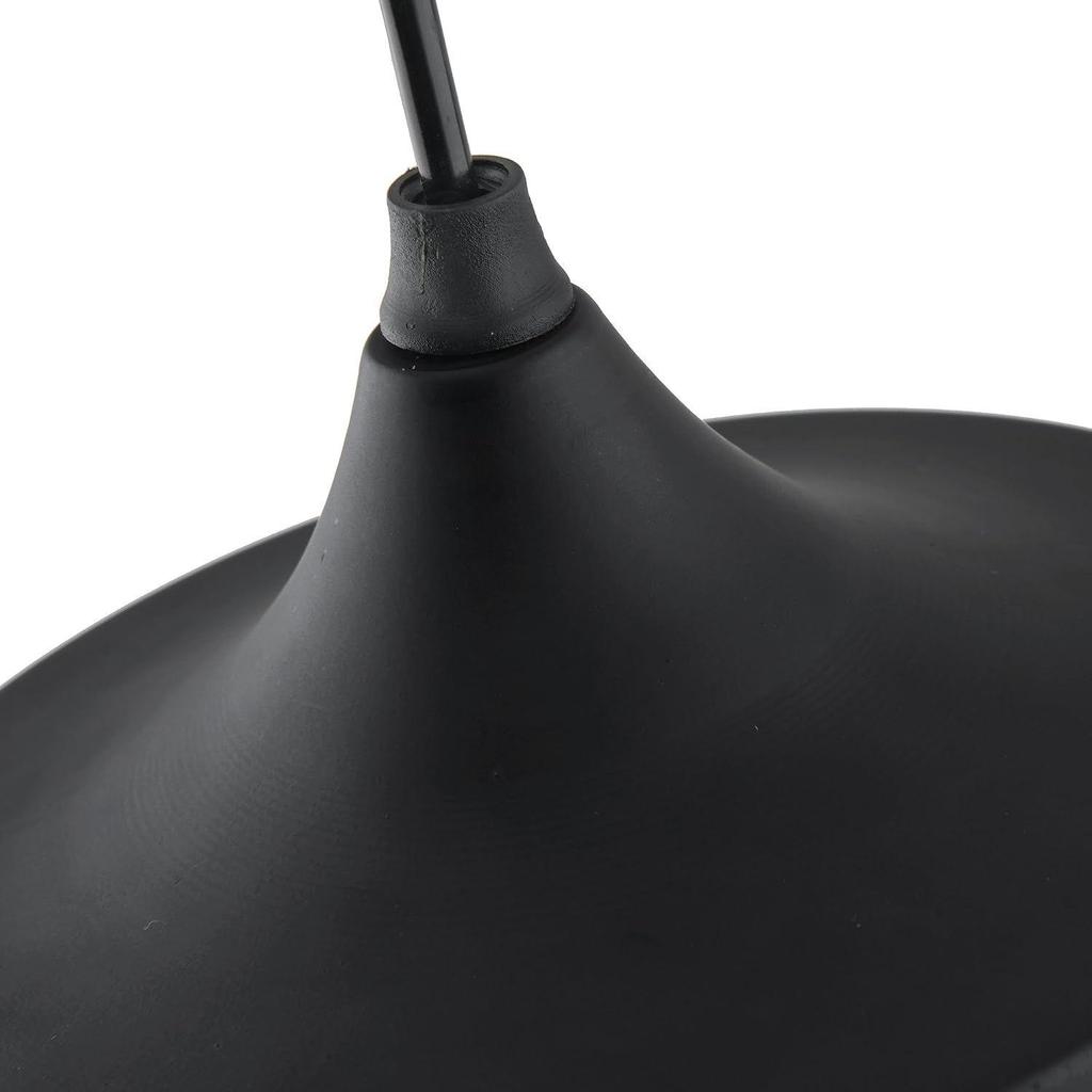 Crystal Pendant Light - Modern Black Hanging Ceiling Lamp with Sparkling Crystals, Decorative Lighting for Dining Room