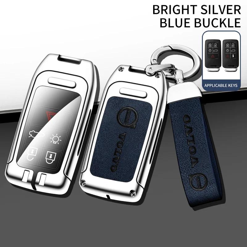 AABBG1 For Volvo XC40 XC60 XC70 XC90 V40 V60 V70 V90 S40 S60 S80 S90 C70 Car TPU Zinc Alloy Key Case Bag Car Key Chain Metal Key Shell