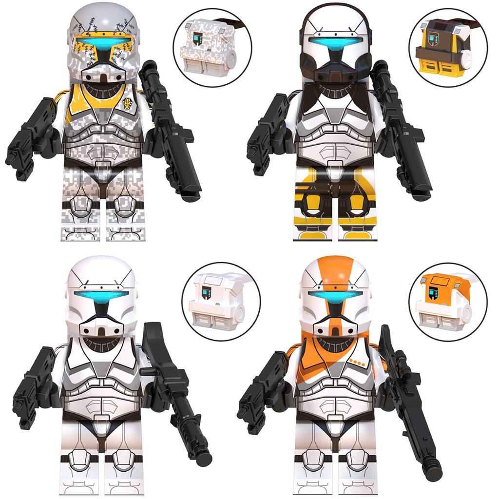 8pcs Of Various Soldiers, Children's Assembled Building Humanoid Toys