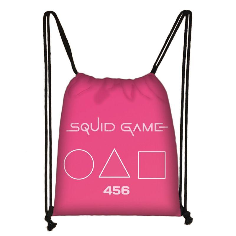 Squid Game Outdoor Sports Gym Bags For Training Bags Women Fitness Yoga Bag uygun fiyatlı satın