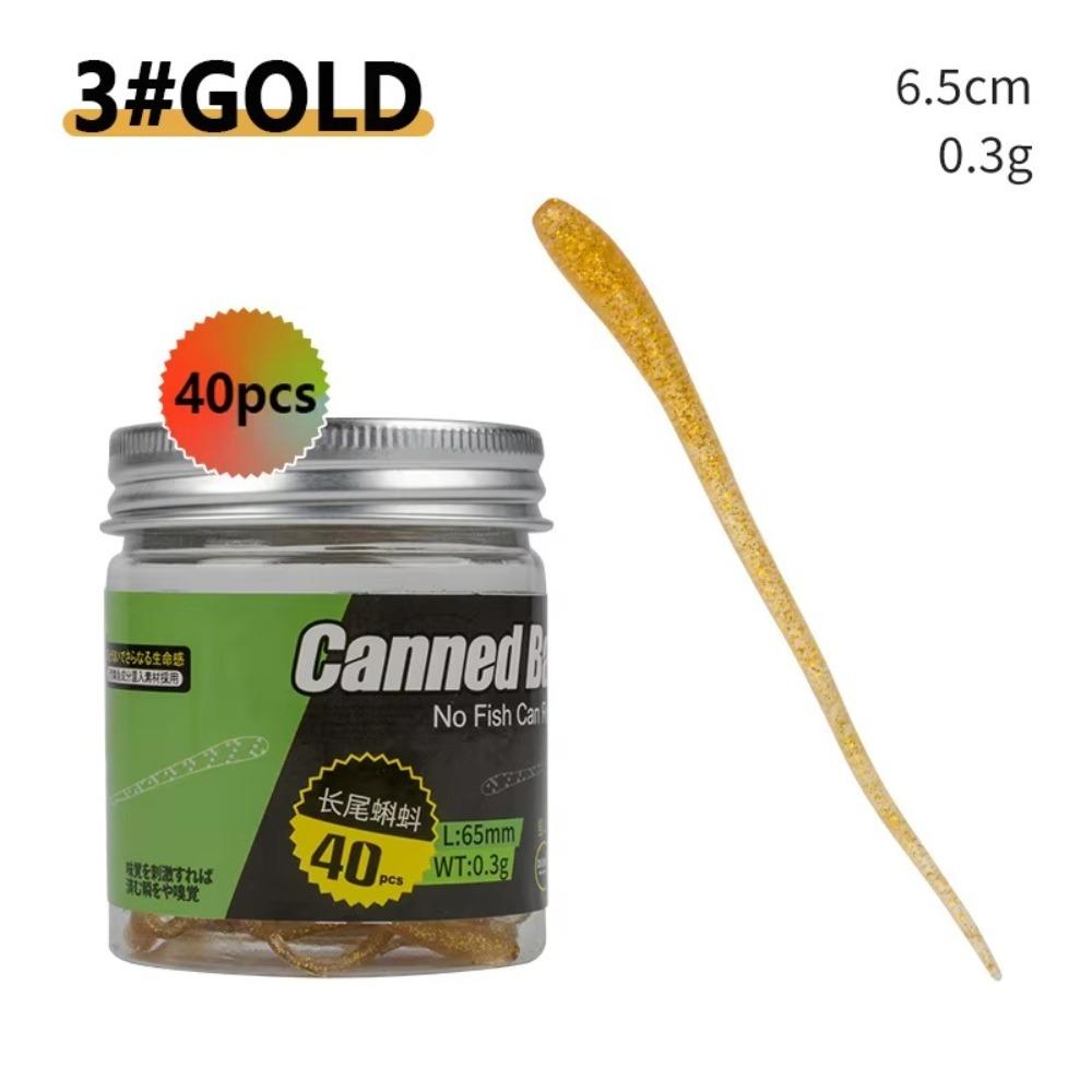 

40pcs Inverted Design Fishing Lure Needle Tail Fishy Needle Tail Freshwater Fishing 3#