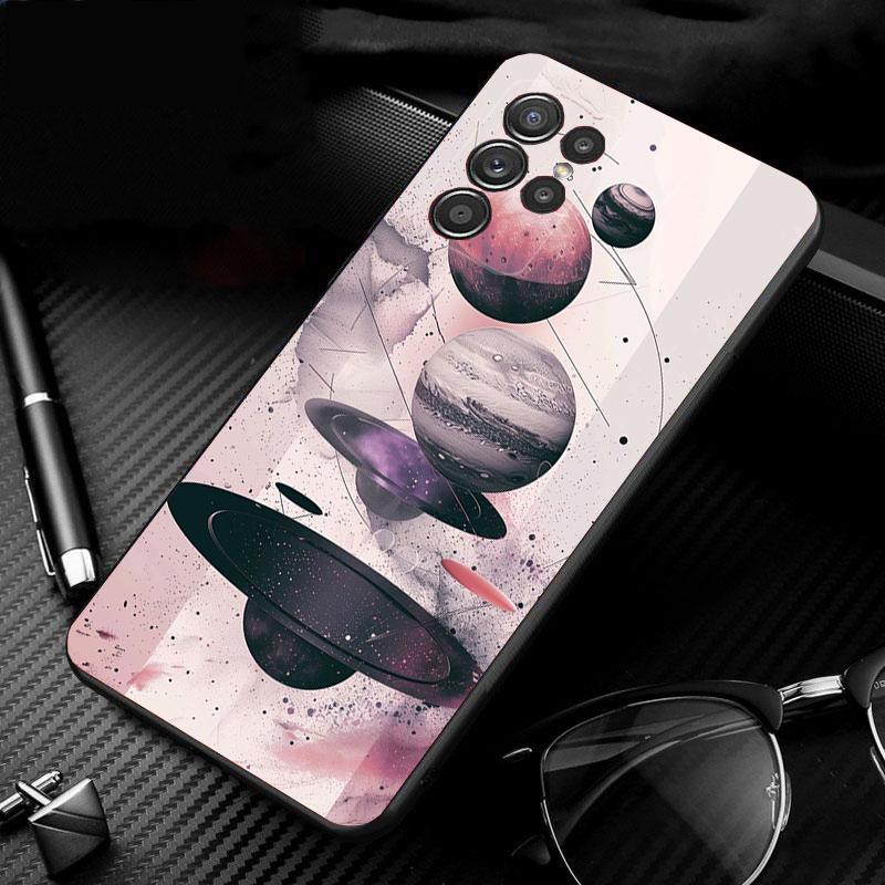 Universe Space Planet Phone Case For Samsung Galaxy S25 S24 S23 S22 S21 Ultra S24 S23 S22 S21 S25 Plus S24 S25 FE