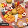 Kids' Pretend Play Fast Food Kitchen Set - Burger, Fried Chicken & Western Cuisine Cooking Toy