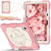 Lenovo Xiaoxin Pad 11 Tablet Case With Silicone Wrist Strap Rotating Stand Shockproof PC Cover Kids Students Travel