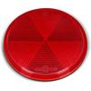 10 Pack Red Self Adhesive Round Reflectors, Road Safety Stick-On Rear Reflectors For Trailer Caravan Truck Lorry Or Agricultural Machines