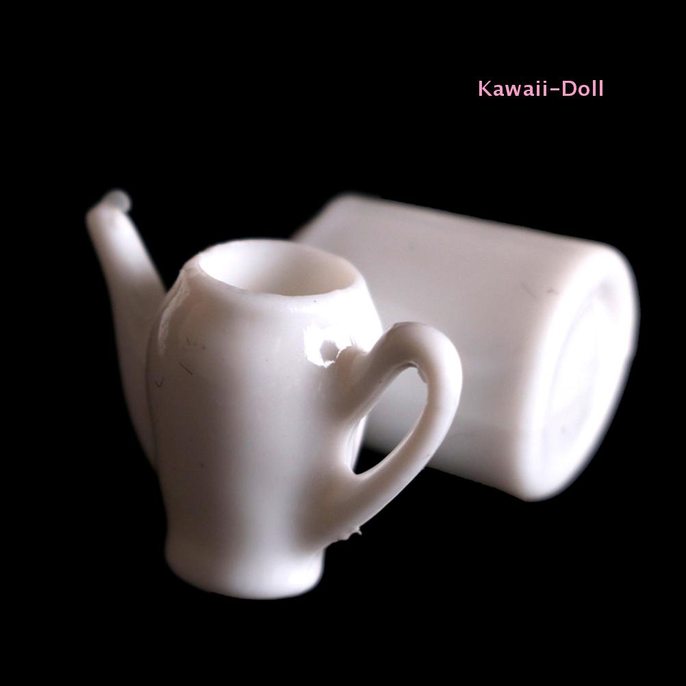 10Pcs Mini Ware Tea Set Dollhouse Miniature Dining Ware Tea Set Dish Cup Plate