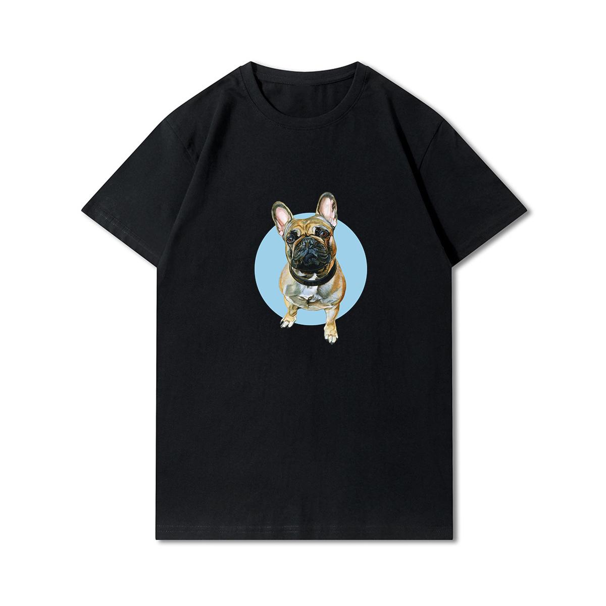 

Летние футболки больших размеров с 100 узорами для женщин, повседневные топы с короткими рукавами и принтом животных, футболки из 100% хлопка с круглым вырезом M