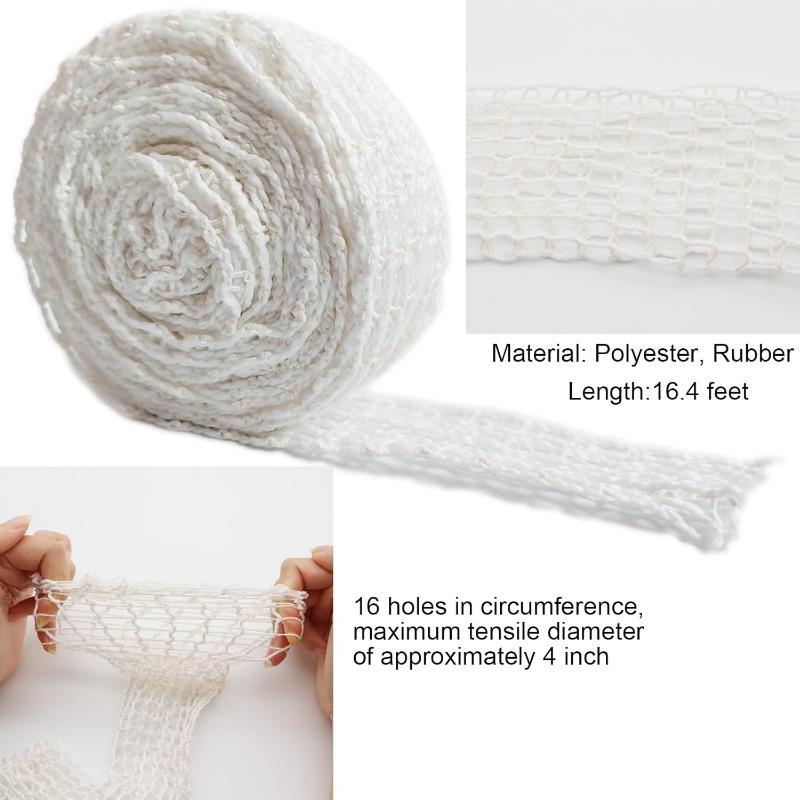 Elastic Smoked Meat Poultry Ham Netting Meat Butcher Twine Net Sausage Netting for Meat Cooking Smoking, or Drying 3 Meter