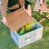 1Pcs Multifunctional Camping Box Foldable Car Trunk Storage Organizer With Bench & Cutting Board For Picnic