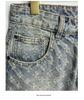 Men's Elastic Waist Denim Overalls: Loose-Fit Straight Summer Shorts