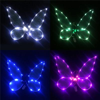 Aripi mari colorate de zână fluture, pliabile, recuzită aripi de înger pentru copii, festival, spectacol, scenă, accesorii costum