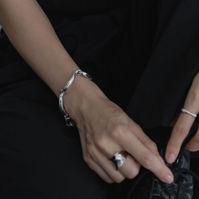 URBAN modular wave chain bracelet