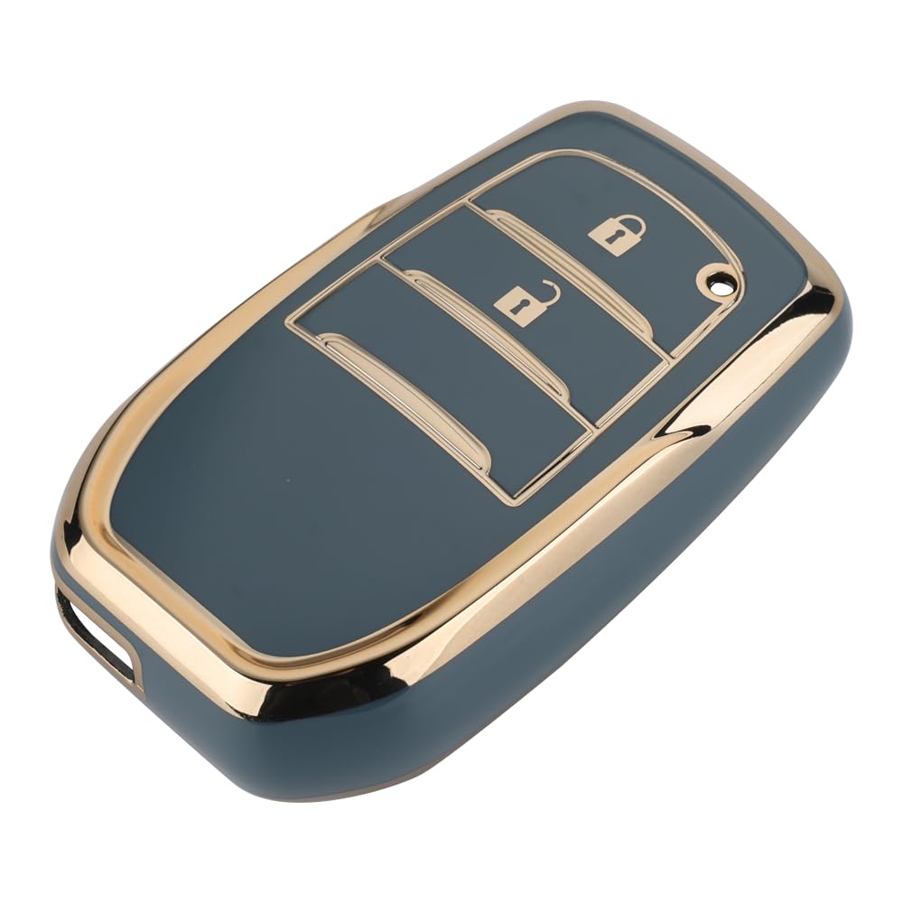 Kinotaka Toyota TPU 2 Button Smart Key Case for Yaris Cross Prius 60 Series