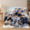 Najnowsza Gwiazda Kpop Stray Kids Koc Flanelowy Miękki Ciepły Koc Rzutowy do Sypialni Salonu Łóżka Podróży Kempingu Pikniku Prezent