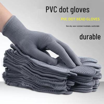 Nylon Anti-slip Wear-resistant Gel Coated Gloves: Lightweight, High-Elasticity, Thin Work Gloves for Men and Women