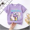 2026 Summer Kpop Demon Hunters T Shirt Kids Cartoon Anime Meme 2026 Print Clothes Round Neck Basic Boys Tops Casual Shirts Gift