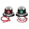 2 Pezzi Rosso + Verde Acciaio Inossidabile 12/24V Barca Yacht LED Luce di Navigazione