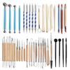43Pcs/Set Ceramic Carving Pottery Clay Modeling Sculpting Tool with Carrying Bag