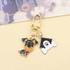 Assorted Cartoon Pet Dog Alloy Keychains (5-Pack)