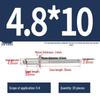 Stainless Steel Countersunk Flat Head Aluminum Open-End Pop Rivet for Decoration
