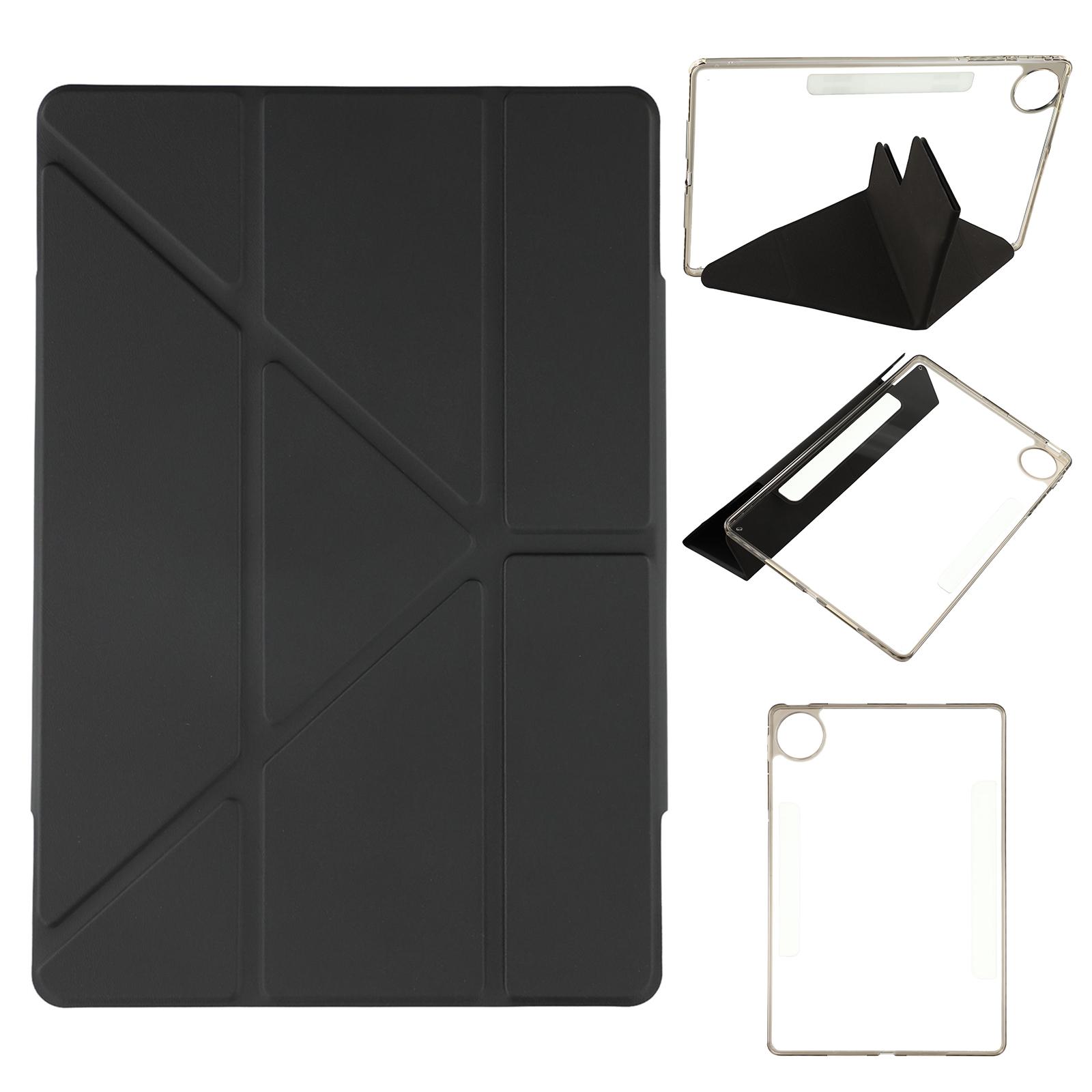 

Для Huawei MatePad Pro 12.2 (2024) Чехол Магнитная Двойная Застежка ПУ ТПУ Акрил Подставка-Оригами Чехол для Планшета Black