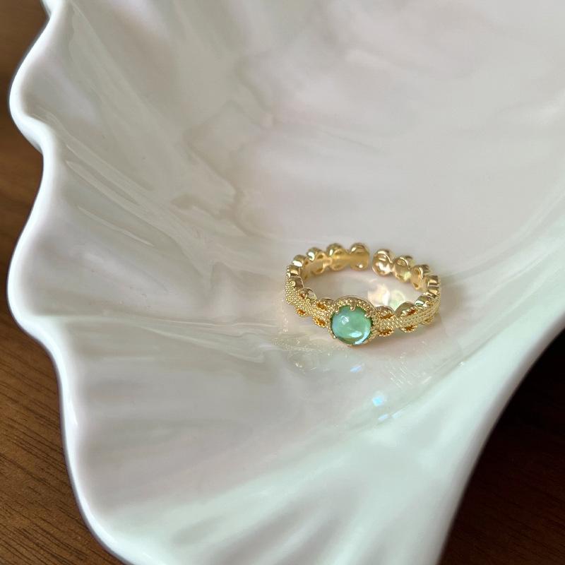 

Ряд бриллиантов Роскошная мода Мори Волна Набор Бриллиантовое кольцо Женское Простое Личность Волна на воде Открытое Кольцо на указательный палец Повседневное Изящное кольцо