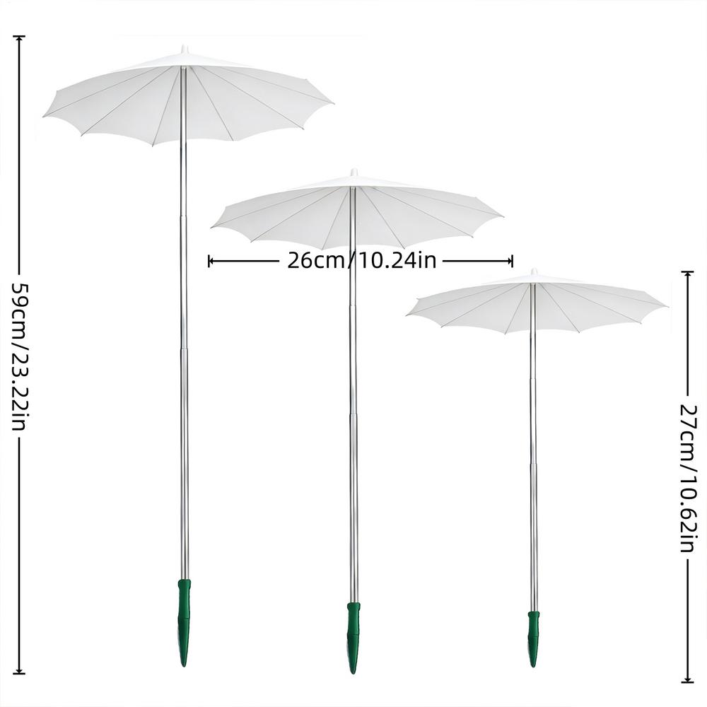 Umbrella For Plants 3 Piece Retractable Canopy Umbrellas For Outdoor Plants For Garden Balcony Seedlings Flower Beds Greenhouse