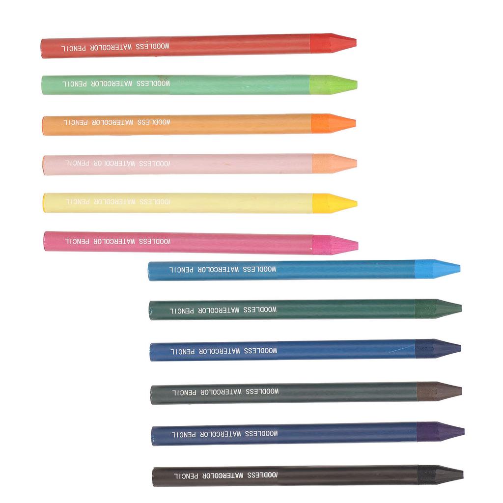 Colored Pencil Set 12 Colors Watercolor Core Water Soluble Eco Friendly Painting Pencils for Art