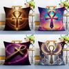 Classic Game WoW World of Warcraft-W Pillow Case Anti-dustmite Pillowcase Invisible Zipper Silky Short Plush Sofa Cushion Cover