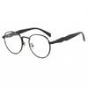 Fashion Trend Brand Retro Round Metal Frame Photochromic Anti Blue Light Prescription Hyperopia Reading Glasses Degree 0 to +600