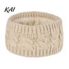 Stretchy Acrylic Ear Warmer Winter Knitted Headband for Women, Soft Fleece Lined Thermal Hair Fashionable Accessories Band, Thickened Plush