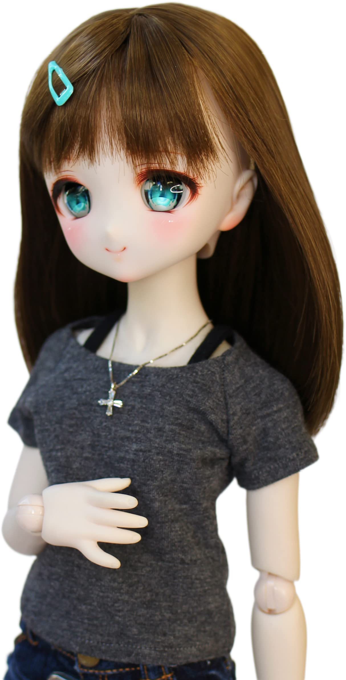 

Совместимый с MDD рукав реглан Простой и универсальный реглан с коротким рукавом темно-серого цвета с круглым вырезом и большим Идеально для повседневной носки Casual для 40 см и