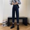 Fashion jeans 2025 autumn and winter new jeans high waist thin small retro straight pants tide