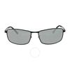 Ray Ban Polarized Grey Gradient Rectangular Men S SunglaSSeS Rb3498 006 81 61