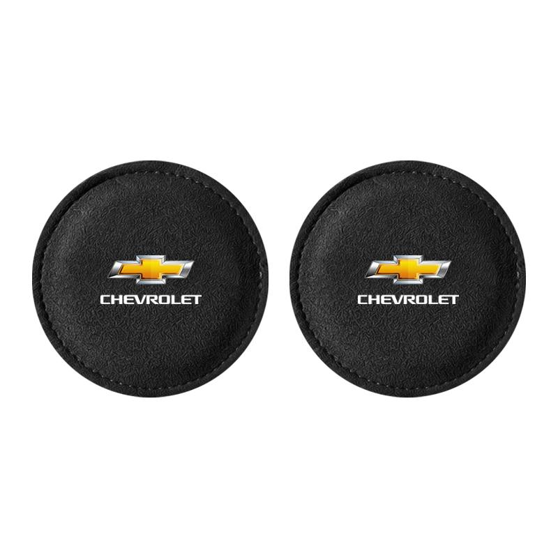 Car Cup Holder Pad PU Leather Slot Non-slip Coaster Mat For Chevrolet Cruze Malibu Sail Spark Captiva Equinox Trax AVEO Lova